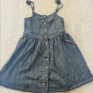 Ralph Lauren Light Blue Denim Button-Front Sundress